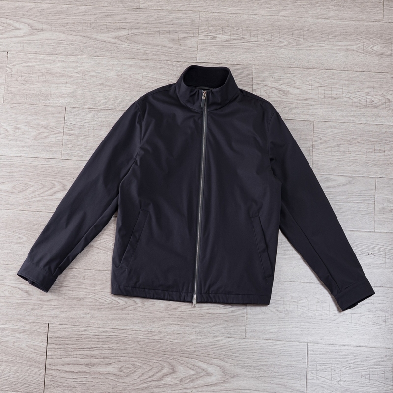Z260921-1 Celebrity Style Olmetex Premium Twill Brushed Composite Process Men's Stand Collar Jacket