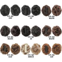 Factory direct sales wig European and American womens hair clip hair band tiger claw 8-tooth hair bag gripper type flower plate hair bag 50g