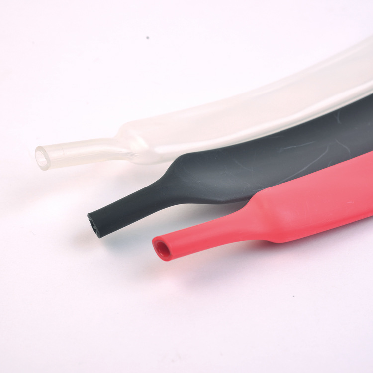 Four - fold thermal shrinkage tube Red with rubber double wall thermal shrinkage tube diameter 12mm thermal shrinkage tube sealed waterproof