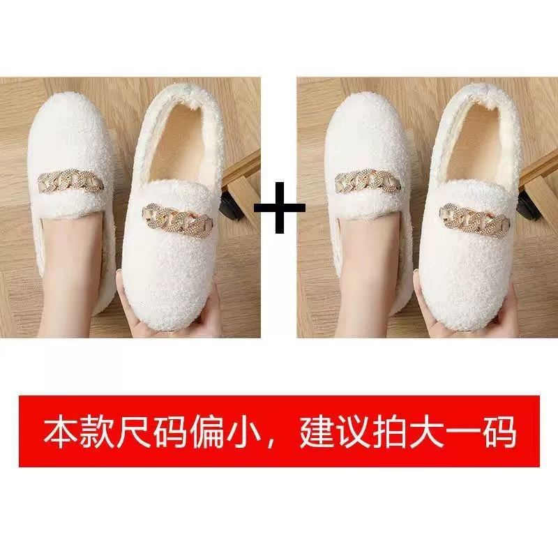 [Купи одну — получи одну бесплатно] осень-зима новая обувь Bean Bean flat soles из wild cotton обувь корейской версии взрыв leisure ladies shoes