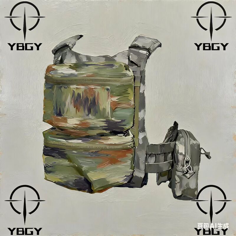 Pharaoh Tactical Vest Double Pouch Back Panel Bag Zipper Expandable Back Tool Bag Multi-Purpose Tactical Bag, Dou Bag Ai