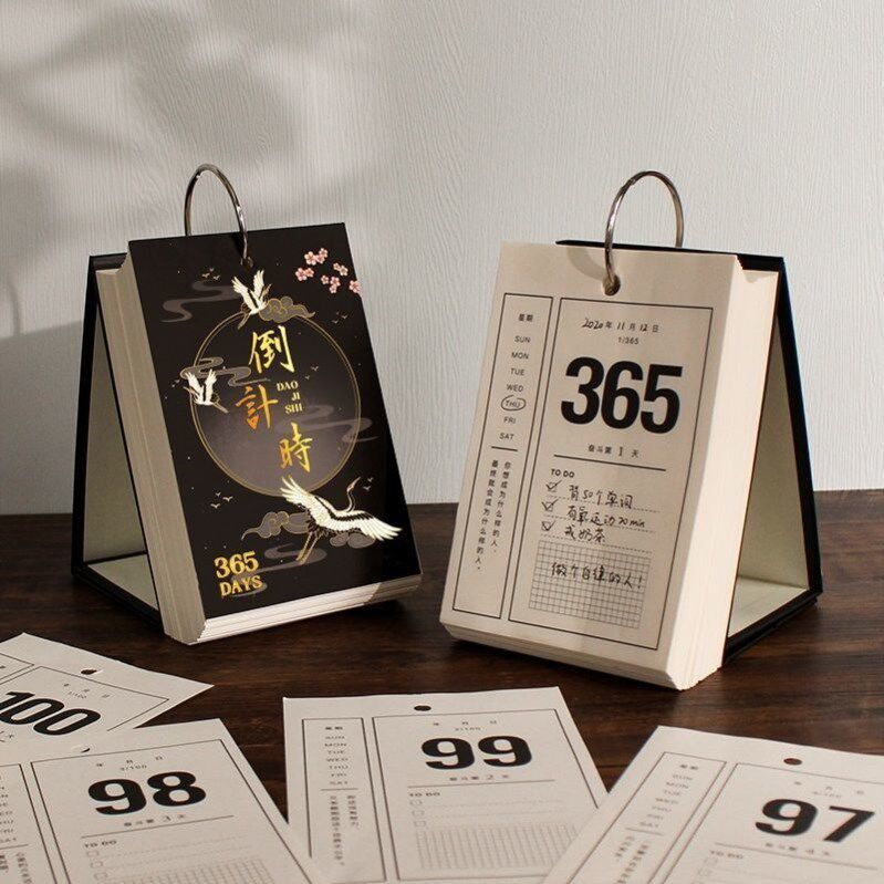 Examination and Research Calendar 2022 1st Tear Self Disciplined Play Card Desk Calendar Examination And Research Seminal Test Supplies Reminder Cards