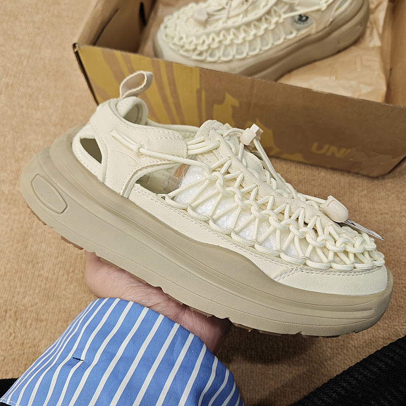 【Goods as Described】Wk Height-Increasing Outdoor Casual Sports Sandals for Women, Woven Sandals, Breathable, Lightweight Rocking Shoes for Couples