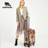 Багажная прочная мультяшная тележка для школьников, чехол для проездного, вместительный и большой чемодан, ткань оксфорд, 16 дюймов