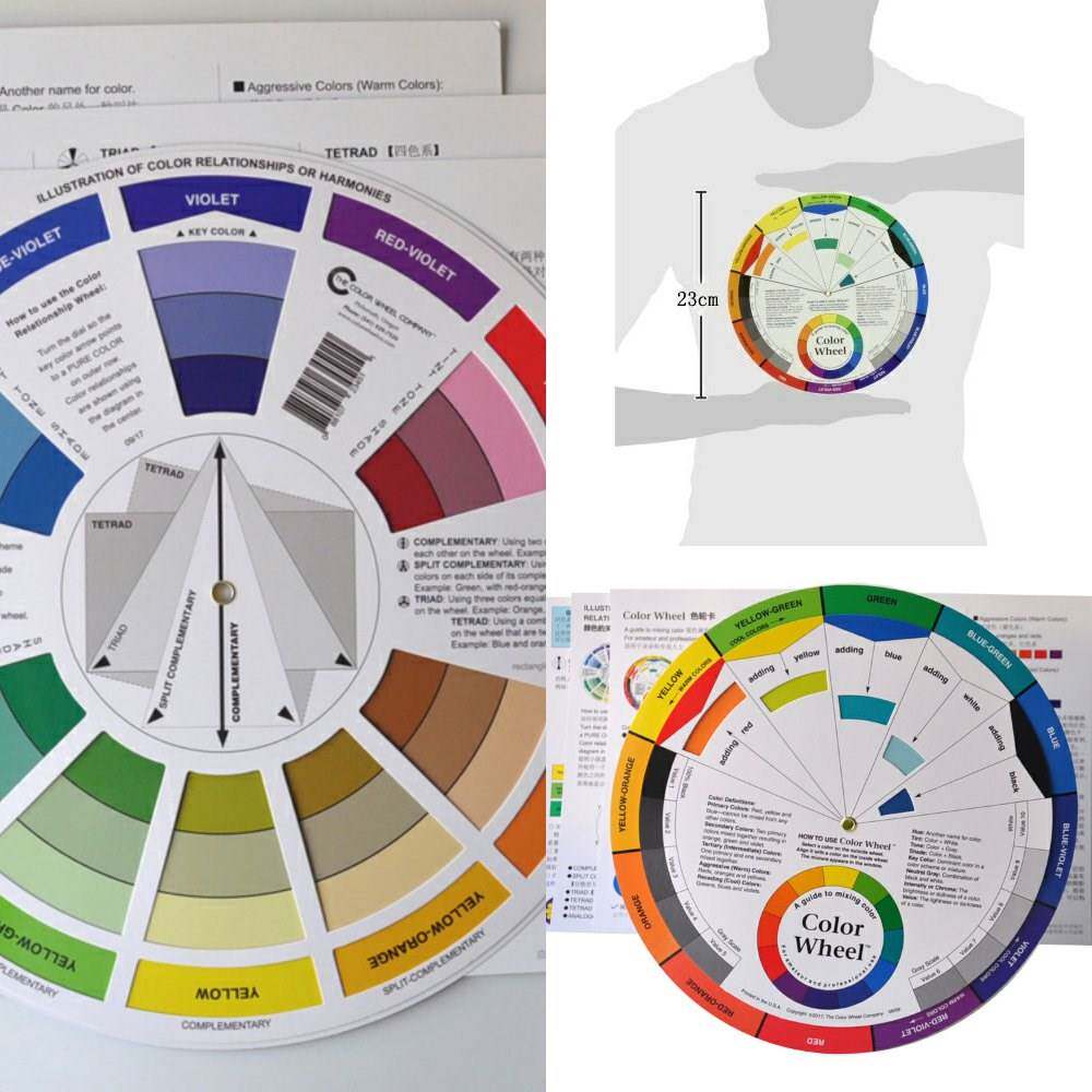 Fine art Diviner with proportional card toning card color card ColorWheel universal 18 Color Wheel Card Color