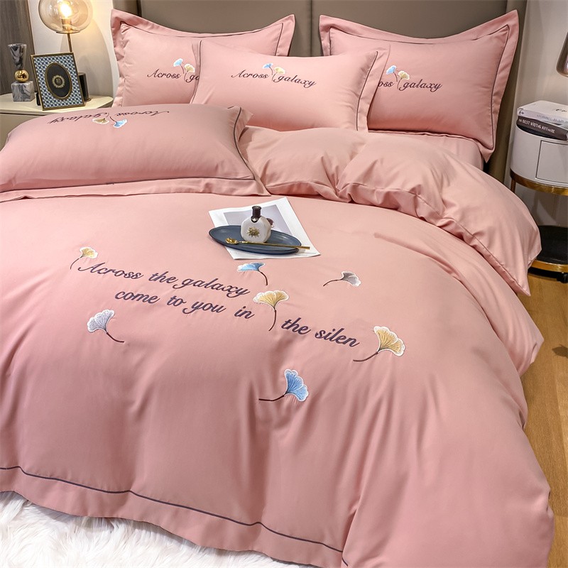 Mercury Home Textiles European-style high-quality bed four-piece set home bed sheet quilt cover naked sleeping bedding three-piece set Jane - Taobao