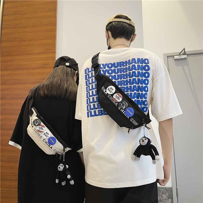 Chest Bag Men Ins Tide Card Sports Students Single Shoulder Bag Casual Boys pockets Fashion Small bag Oblique Satchel Bag