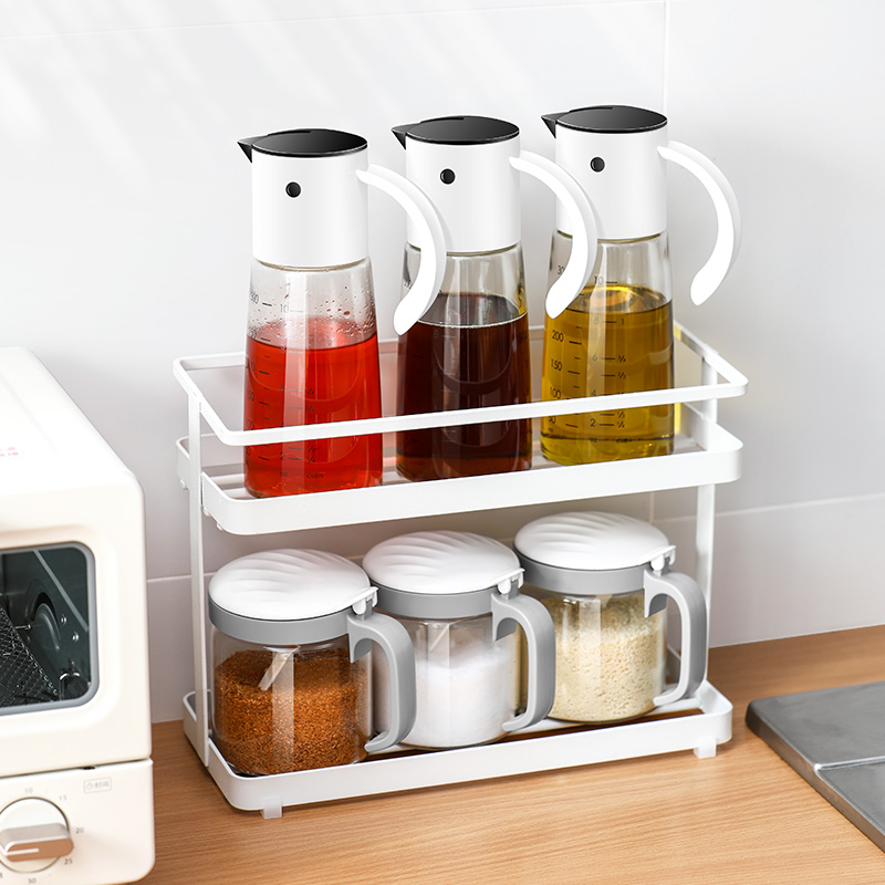 Japan-style Lissa Oil Jug Glass Anti-Leak Oil Small Oil Bottle Jug Kitchen Home Soy Sauce Oil tank Automatic opening and closing