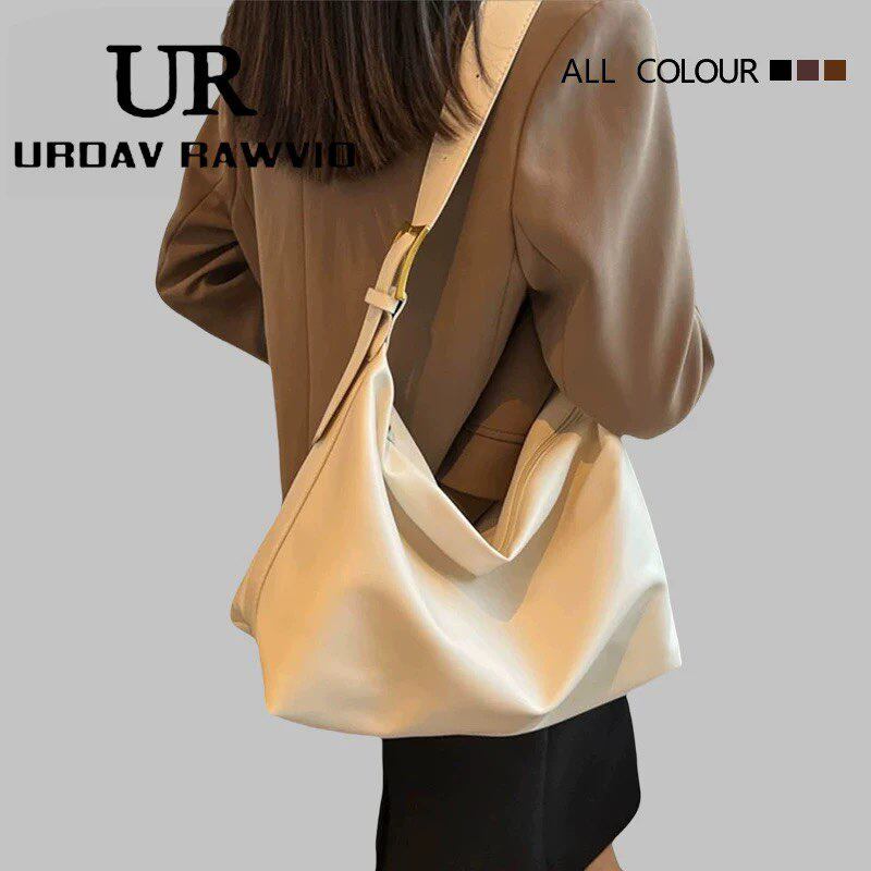 Women's 2026 New Casual Versatile Slouchy Soft Leather Large Capacity Tote Bag Shoulder & Crossbody Bag - Thumbnail 2