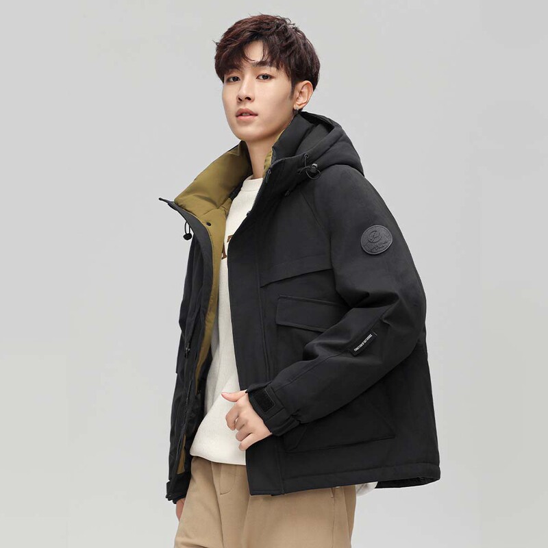Down Jacket, Unisex, Thickened Version, Winter New Mountain Series 2025 New Model, Warm Workwear, Waterproof Casual Jacket