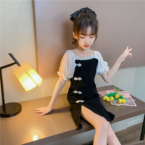 Barabara girls flaggown dress summer dress 2022 new childhood childhood air princess skirt