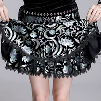 【Юбка】 Золотой синий