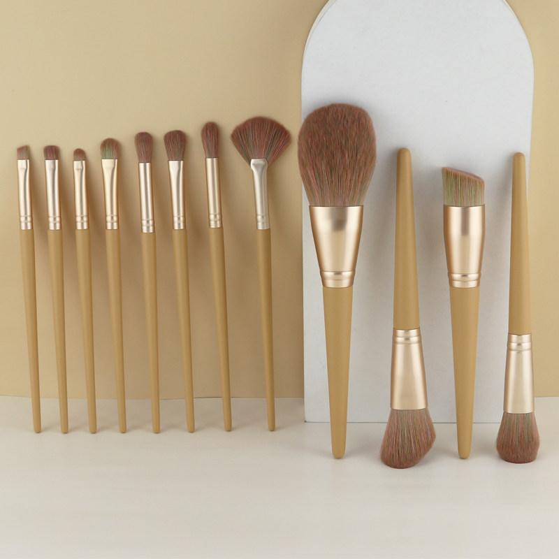 12 Makeup Brush Set Beginners Super Soft Eye Shadow Loose Powder Highlight Foundation Brush Full Set of Brush Makeup Tools