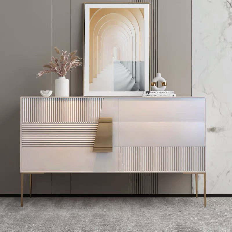 Italian style light luxury minimalist six-drawer chest of drawers porch cabinet entrance hall dining side locker style designer style master bedroom