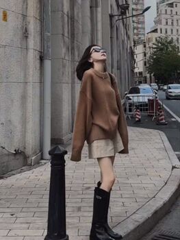 Trendy and Casual Two-Piece Set in a Lazy Style for Fall 2025, Popular on Social Media, Popular This Year, Salt-Style Fashion