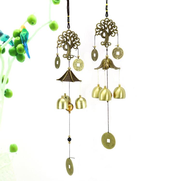 Manufacturer Alloy Ancient Bronze Wind Bell Home Decoration Craftsmanship Front Pendants Multi Bell Ringer Hanging Pendant Accessories Wall Hangings Wall Hangings-Taobao