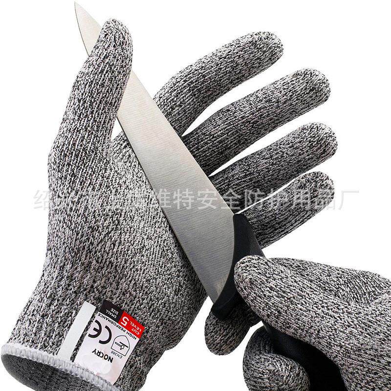 Spot five-level anti-cut gloves kitchen HPPE anti-scratch glass cutting safety protection gardening work can be set-Taobao