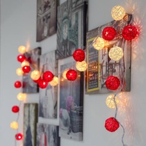  New Year decoration lanterns Hanging lights Spring Festival lights Household atmosphere lights string New Year string lights Festival dress up room layout
