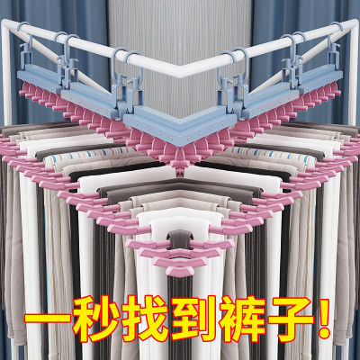 伸缩多功能裤架多层折叠裤子衣架家夹衣柜