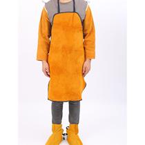 L special anti-scald cowhide apron for welders welding heat insulation protective overalls cowhide sleeves foot protection
