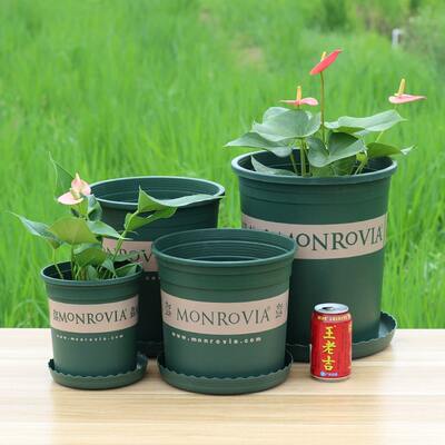 Eco-friendly resin plastic flowerpots, gallon flowerpots, creative circular garden balcony, extra-large POTS for growing vegetables and flowers