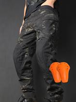 Preferred heterogeneous soldiers slim fit motorcycle riding tactics military fan pants for men and women multi-functional autumn and winter camouflage outdoor military fans