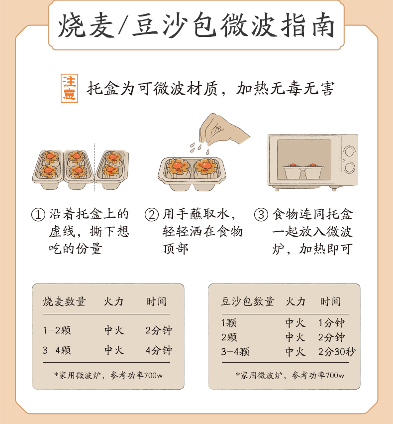 春风酒家小笼包/烧麦/豆沙包子6盒装