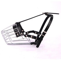 Dog mouth cover Anti-bite anti-barking anti-eating mask Adjustable Golden retriever horse dog Tibetan Mastiff Large dog iron mouth cover for large dogs