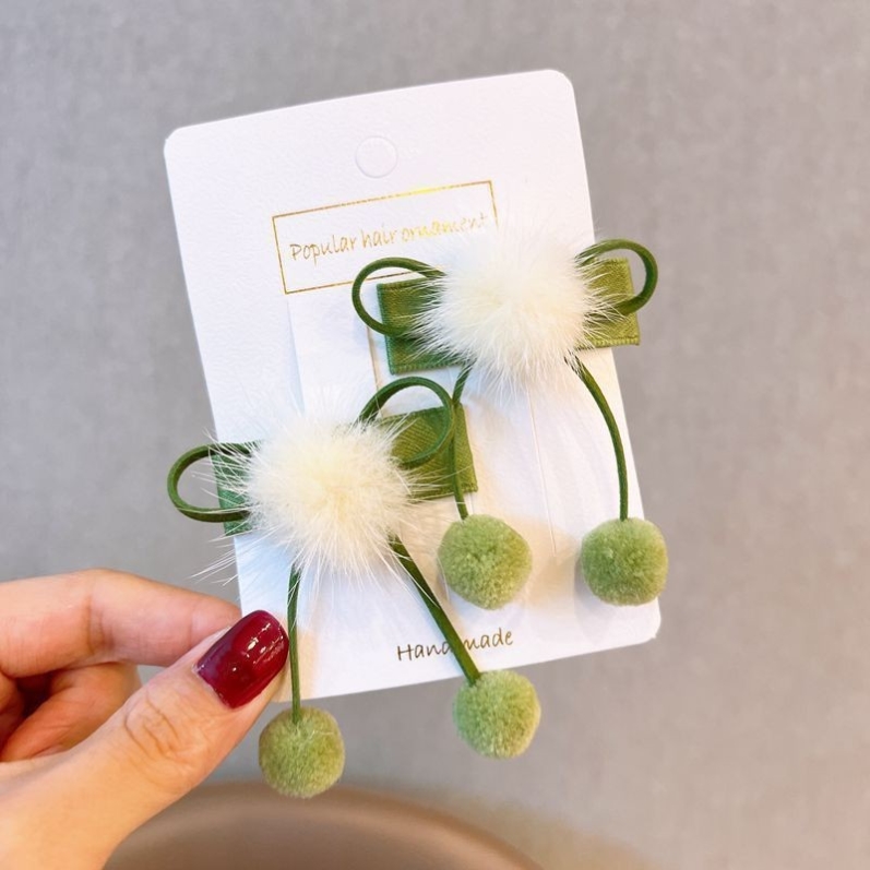 images 4:Female treasure headdress 2022 new daily line children lace butterfly hairpin hair pin hair jewelry girl cute pairspack card