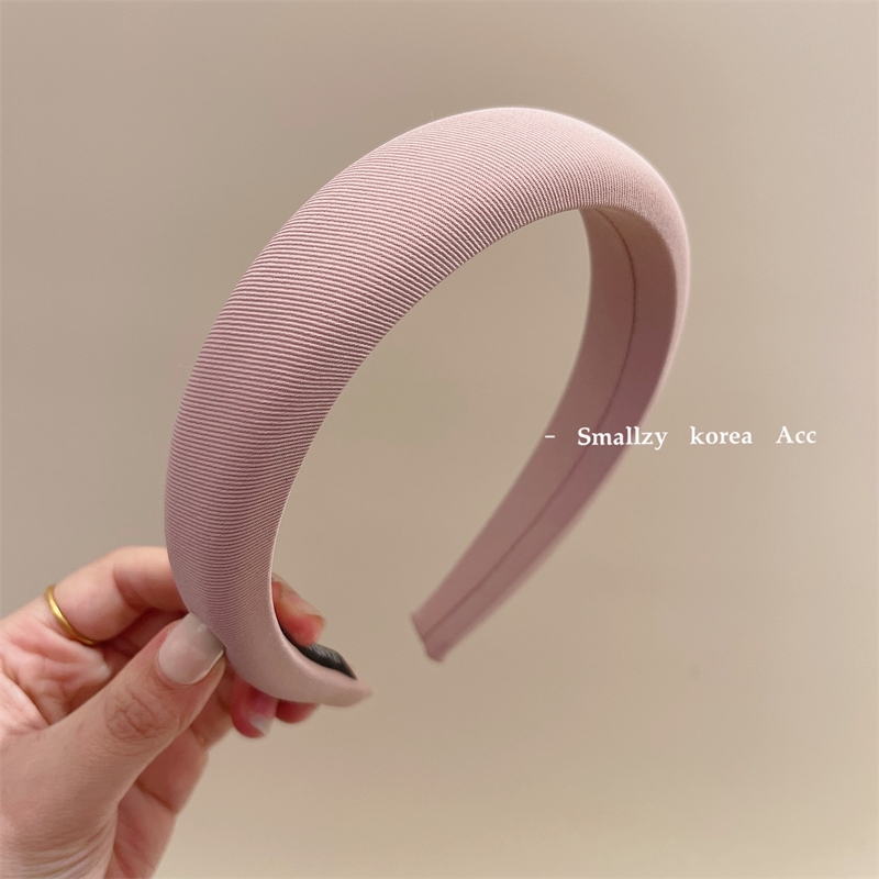 images 3:South Korea imported retro pure color cloth art high-cranial surface small hair hoop hair stuck with a hundred hoop infrared spring and summer head hoop