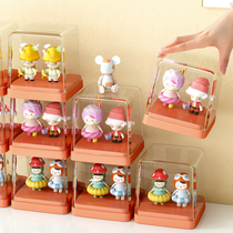 Blind box containing show shelf Popmart single hand-run box acrylic bubble Marat display case