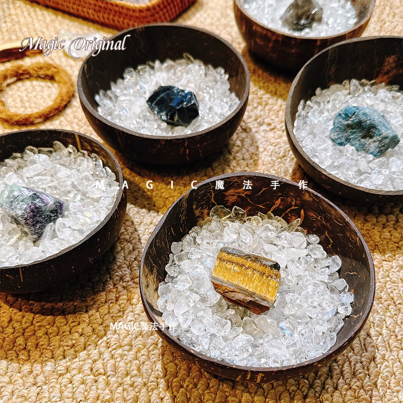 【Natural Crystal Demagnetization Set】Natural White Crystal Raw Stone Bowl for Wealth Attraction, Wishing, Purification, Demagnetization, and Storage Decoration 【Natural Crystal Demagnetization Set】Natural White Crystal Raw Stone Bowl for Wealth Attraction, Wishing, Purification, Demagnetization, and Storage Decoration