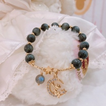 Little Prince original design hand-made DIY eagle eye stone moonstone natural crystal bracelet sister gift girl