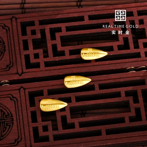 Реал -время золотые украшения водяной бухту золото 2g золотые семена богатства Гуази