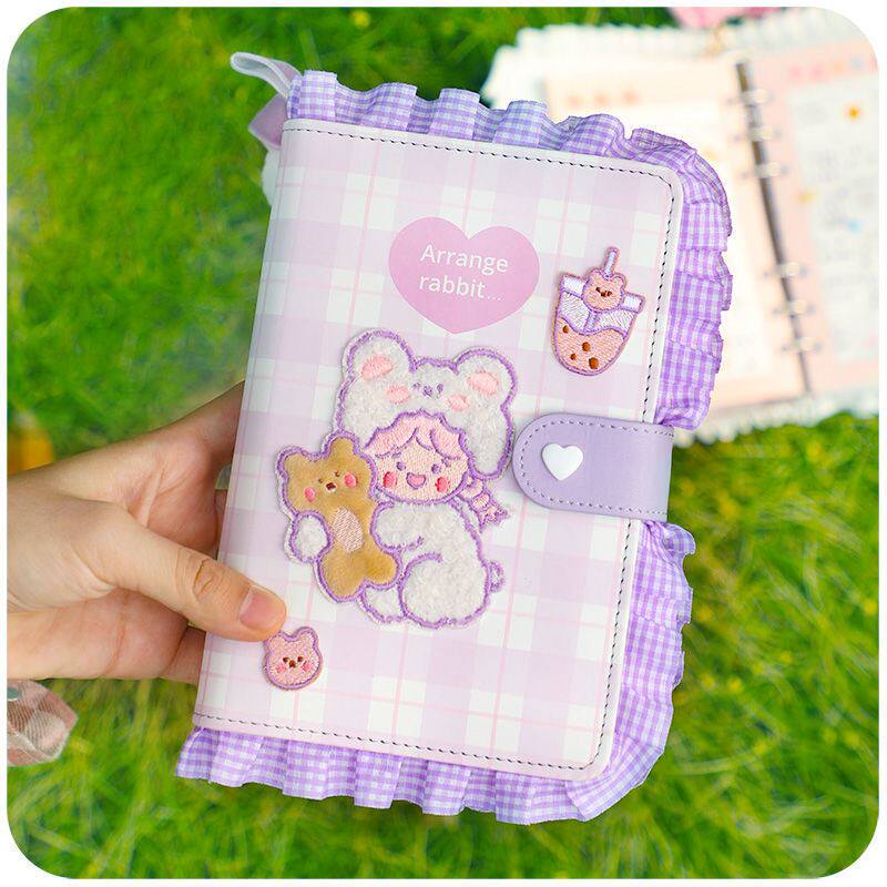 Hand ledger This loose-leaf removable suit material big gift bag high face value lovely wind girl Benzi gift box Practical portable