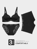 Couple underwear 2021 new trend lingerie couple with bra three-piece set of sexy new explosive fashion