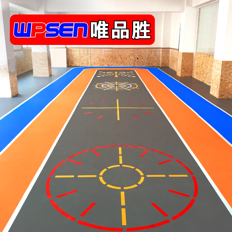 Meritocratic wheel slip fit Floor Sticker mall Thickened Abrasion Resistant Floor Sticker Interior Runway Custom Pattern Pvc Flooring Patch