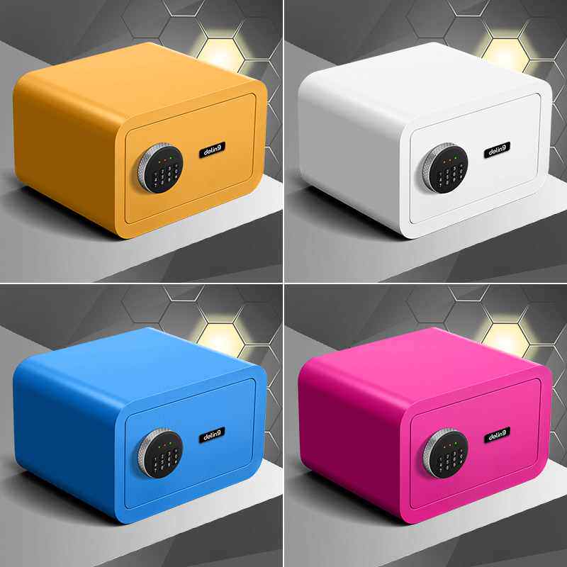 Xiaomi home has a character Deling safe home small safe fingerprint password mini bedside all-steel wall coat
