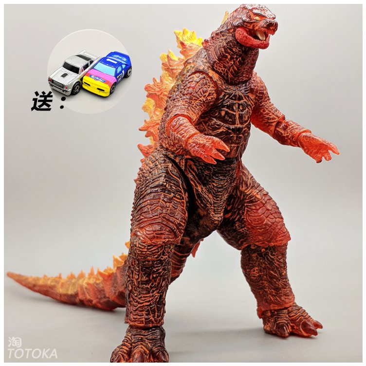2019 Fierce Inflammation Godzilla + Random CarMechanics Godzilla 2019 Movable Garage Kit Toys Model Godzilla Monster dinosaur Toys a birthday present