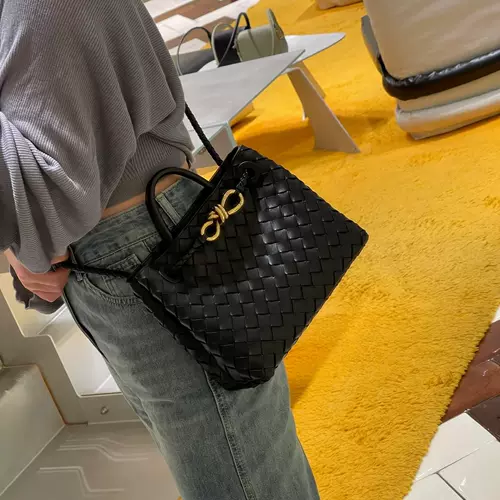 BV DIVANI Плетеный шоппер, сумка на одно плечо, из натуральной кожи