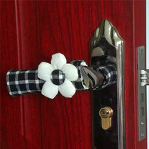 House Door Handle Jacket Anticollision Pure Cotton Handle Sleeve Plaid Suede Small Clear New Cartoon Protective Cushion Warm And Antistatic