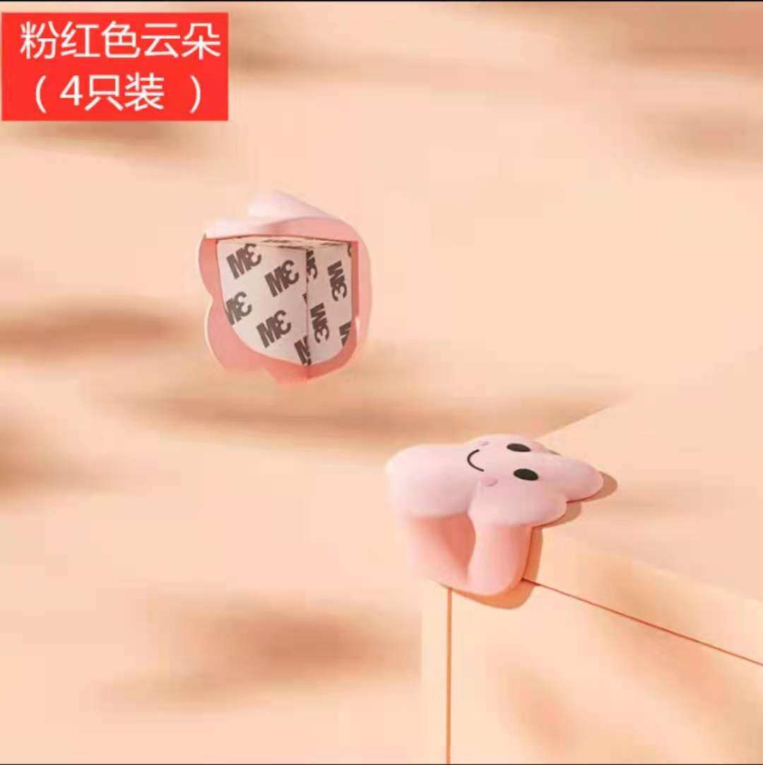 Table corner anti-collision corner window corner paste baby anti-bump silicone transparent thickened coffee table glass right-angle corner paste