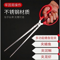 Stainless Steel Clip Yellow Eel Clips Eel Fish Clip Non-slip Pliers Catch-up Sea Tool God Instrumental Crab Clip Steel Control Fitter