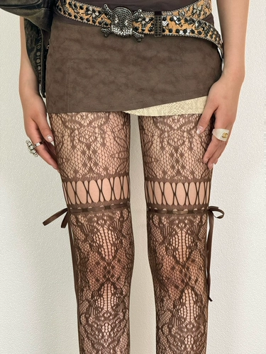 BON American Hottie, шелковые чулки в сеточку с крестообразным узором и цветочным принтом, цветные чулки Yabi в стиле тысячелетия y2k для женщин