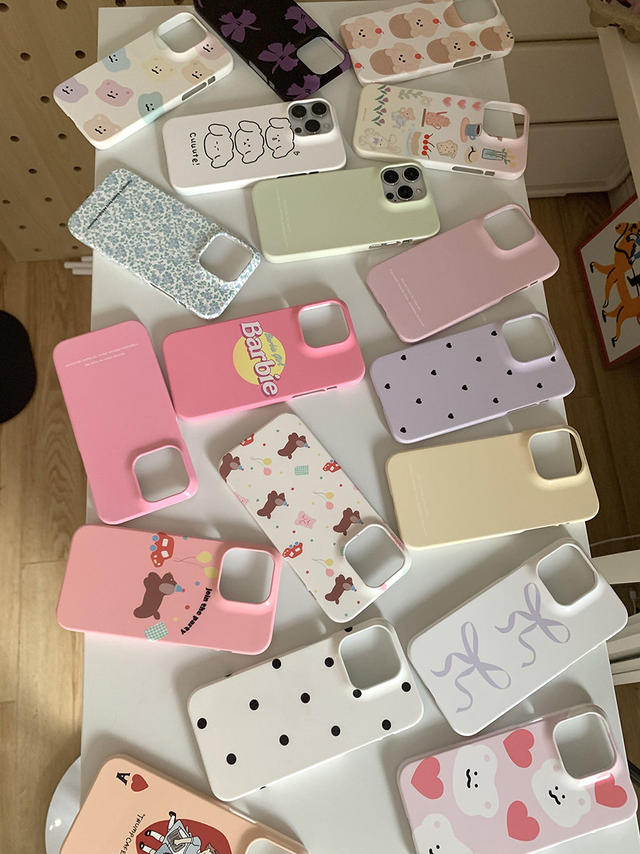 Sweet Cake Diary 2023 Original new product suitable for iPhone Korea Imports Round side Monolayer Bright Face Fillin Shell-Taobao
