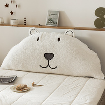 2021 net red bedside soft bag backrest integrated new European light luxury wind cushion children Girls bed reading artifact