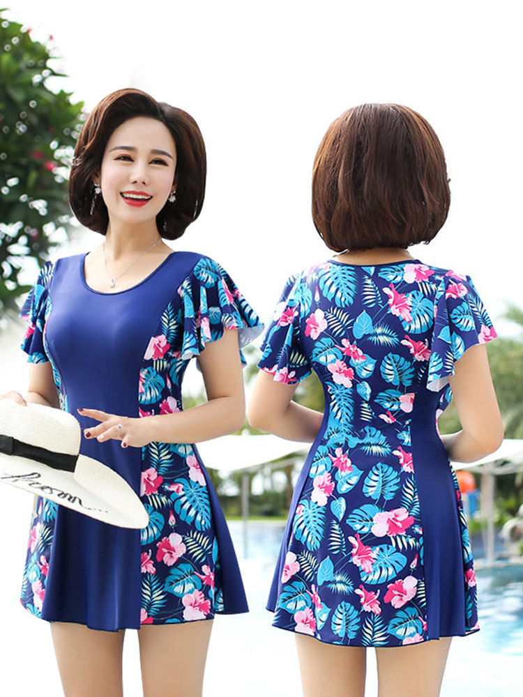 Swimwear Bliss Spa Woman 2021 New Mom Big Size Mid-Aged Swimwear SLIM FIT Slim Fit to Keep Fit