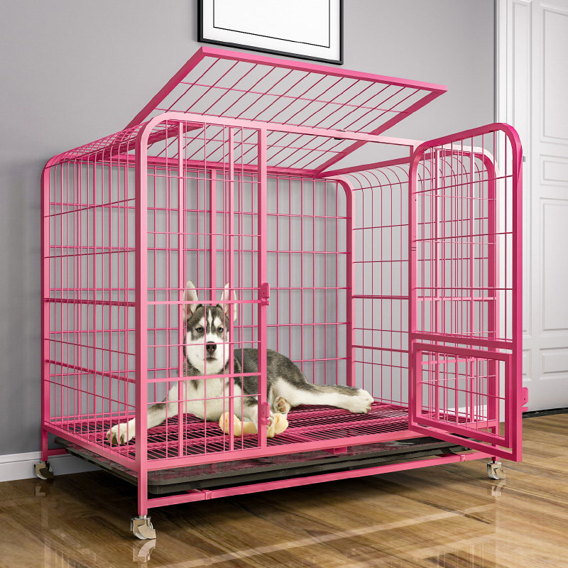 Dog cage medium-sized dog indoor with toilet separation pet corgi teddy fence small dog dog home kennel