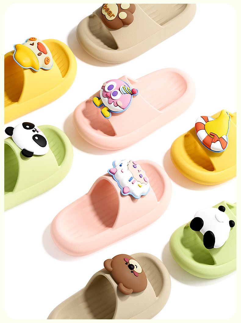 Pig Daddy Kidsren's Slippers for Summer, Baby Indoor Home Use, Non-Slip Soft-Soled Girls' Slippers for Bathing, Suitable for Older Kids — 12