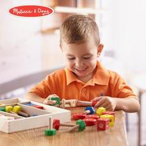 LAmerican MelssaDoug boxed building set building block assembly toys educational childrens building block toys